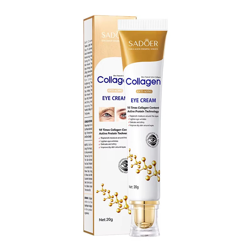 Collagen Eye Cream - Dark Circle Cream, Eye Bag Firming, Puffiness Reduction & Hydrating under Eye Care