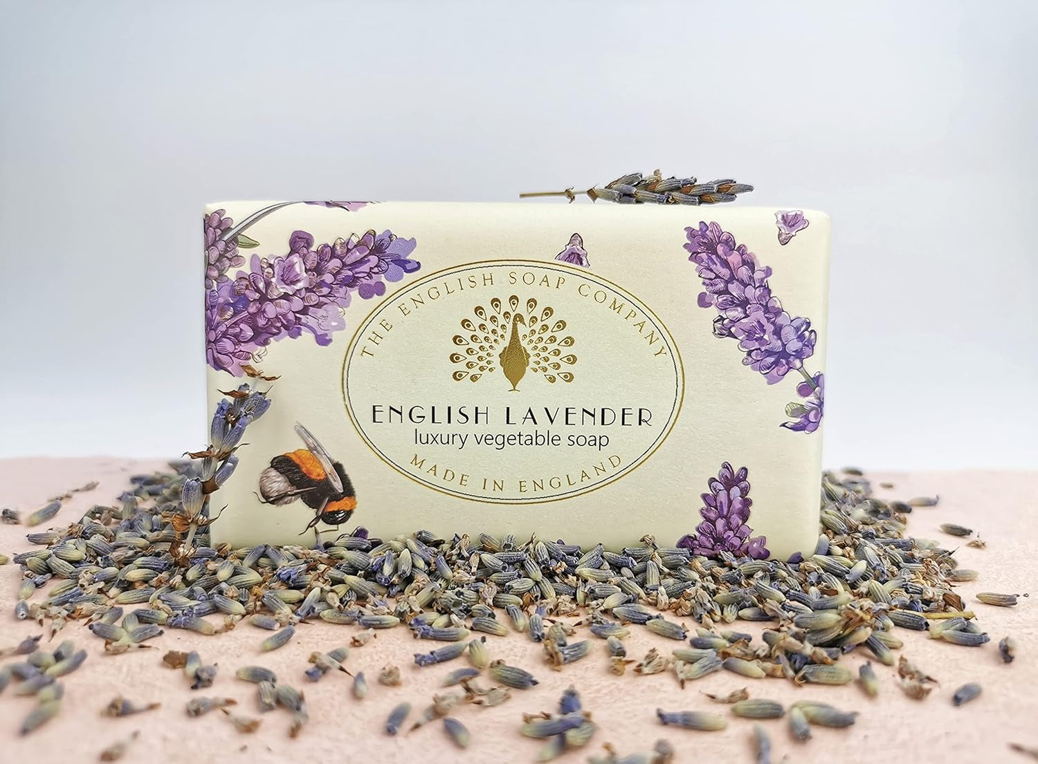 , Vintage Wrapped Shea Butter Soap, English Lavender, 200G