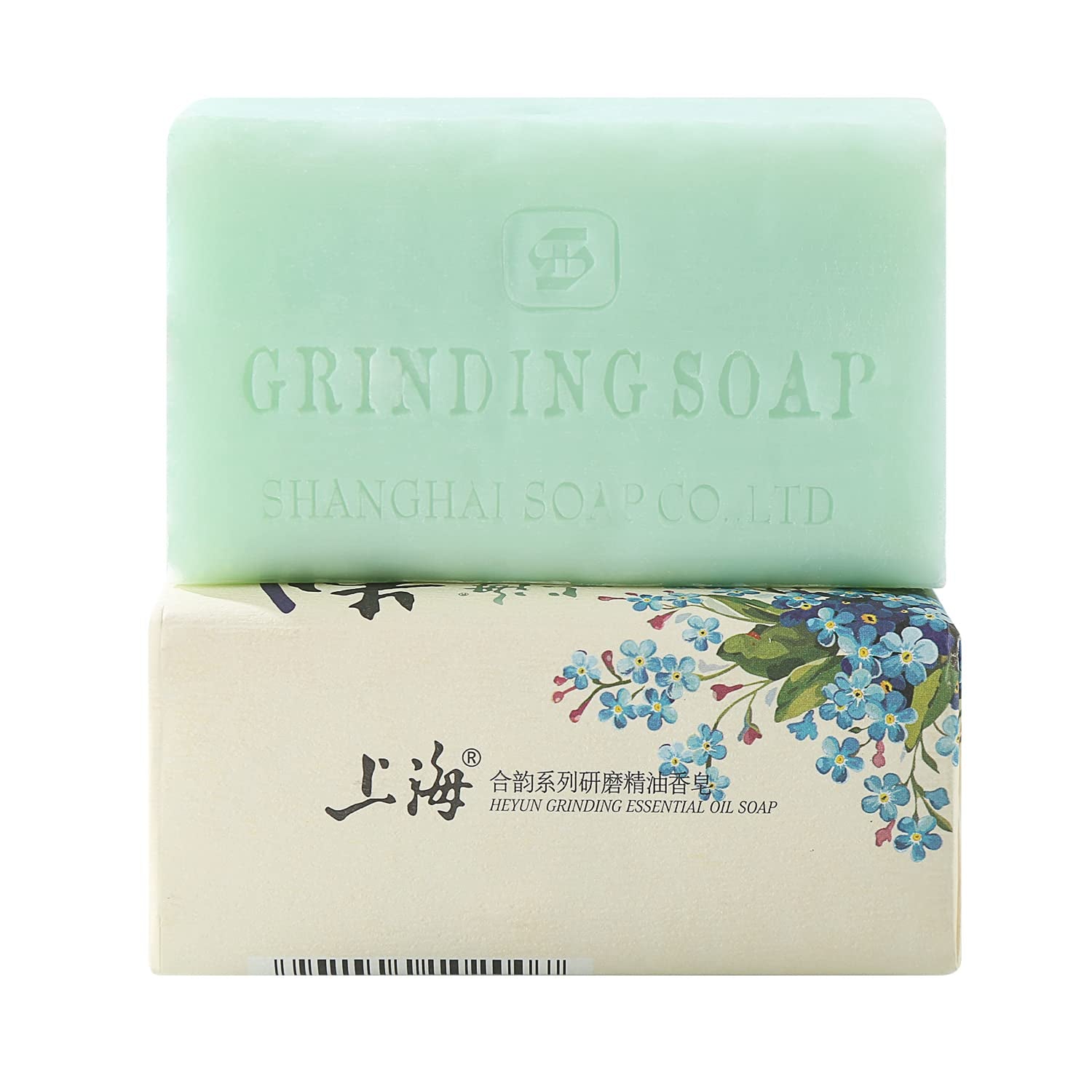 Natural Bar Soap Moisturizing Handmade Soap Bar with Organic Essential Oils Green Tea Scented Soap Bar, French -Milled Soap Bars for Hands and Body, 7Oz