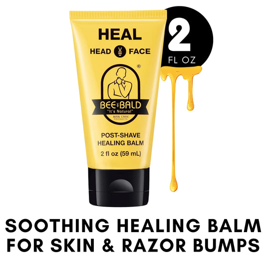 HEAL after Shave for Men Healing Balm, Immediately Calms & Soothes Damaged Skin, Treats Bumps, Redness, Razor Burn & Other Shaving Irritations, 2 Fl Oz