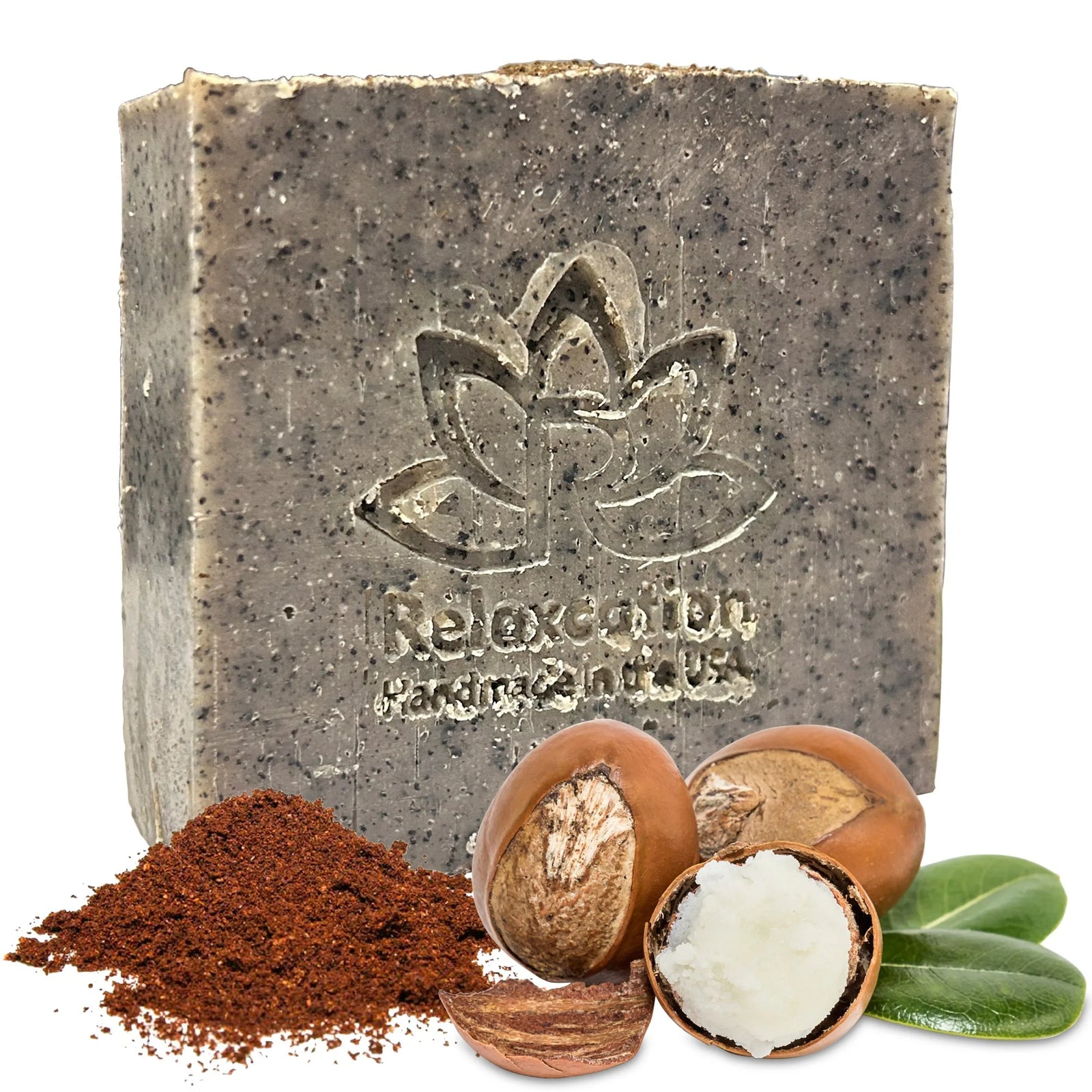 Natural Soap Bar Coffee Scrub with Organic Cocoa Butter Fresh Ground Coffee Exfo