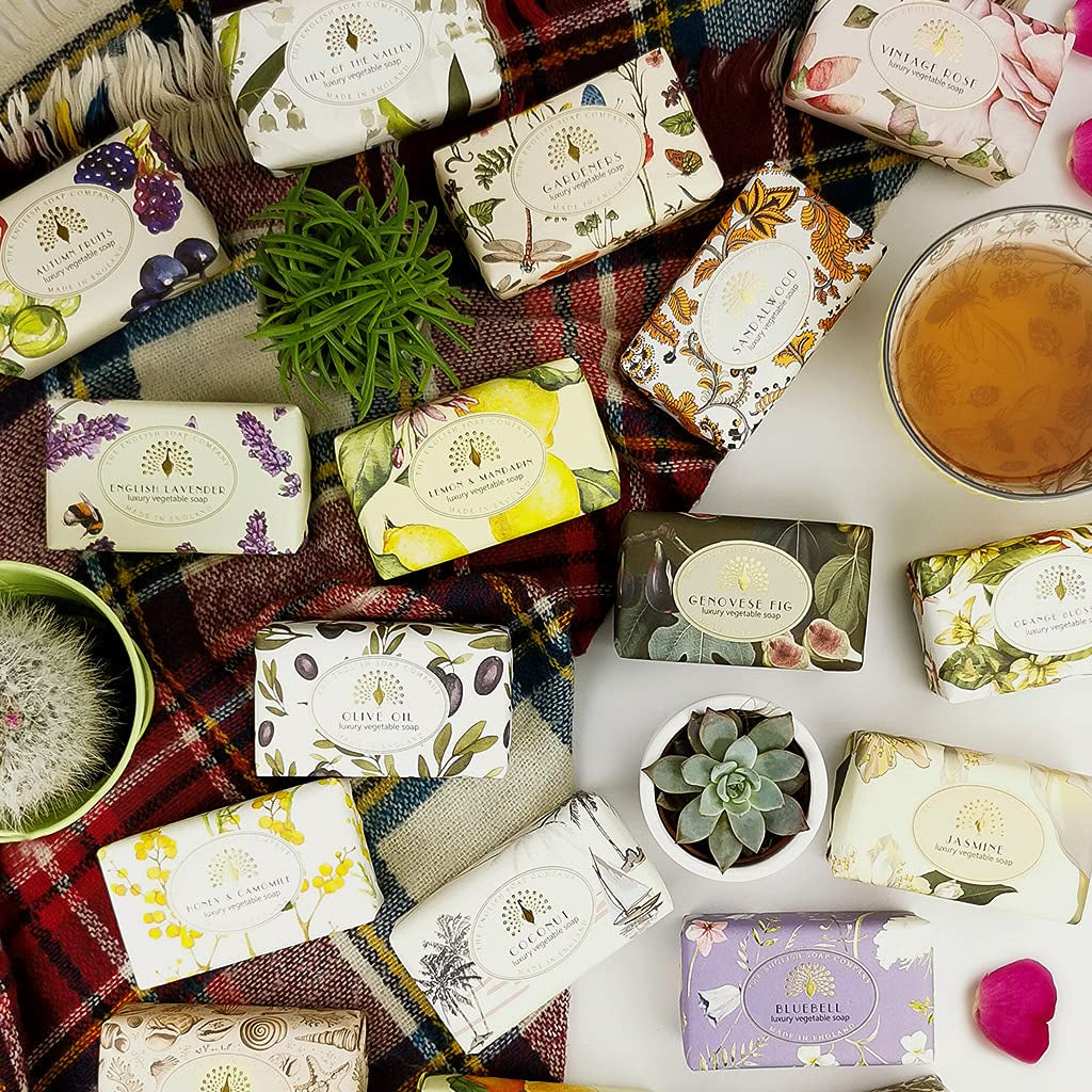 , Vintage Wrapped Shea Butter Soap, English Lavender, 200G