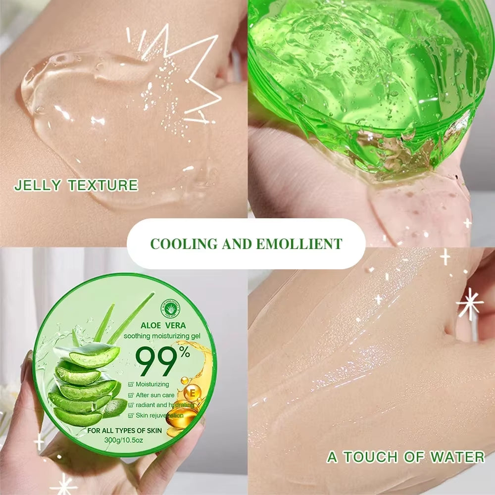 300G Moisturizing Aloe Vera Gel Cream Acne Treatment Face Cream Sun after Repair Sleeping Mask Face Care Skin Care