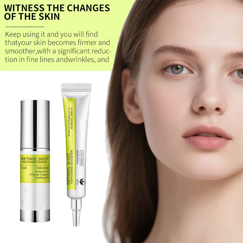 Korean Retinol Wrinkle Remover Cream Shot Tightening Firming Fine Line Enhancer Moisturizing Pore Shrinking Serum Face Skin Care