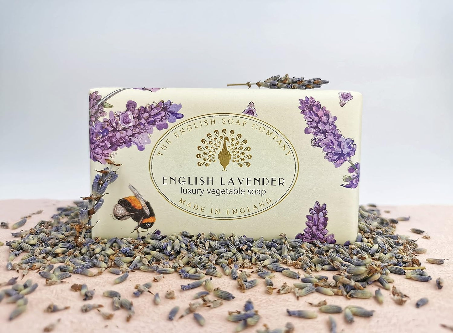 , Vintage Wrapped Shea Butter Soap, English Lavender, 200G