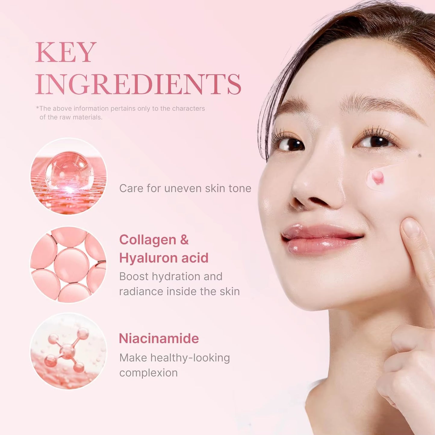 Face Moisturizer Lightweight Moisturizing Cream 5% Niacinamide for Uneven Skin Tone, Glow Hydration Collagen Capsule Cream
