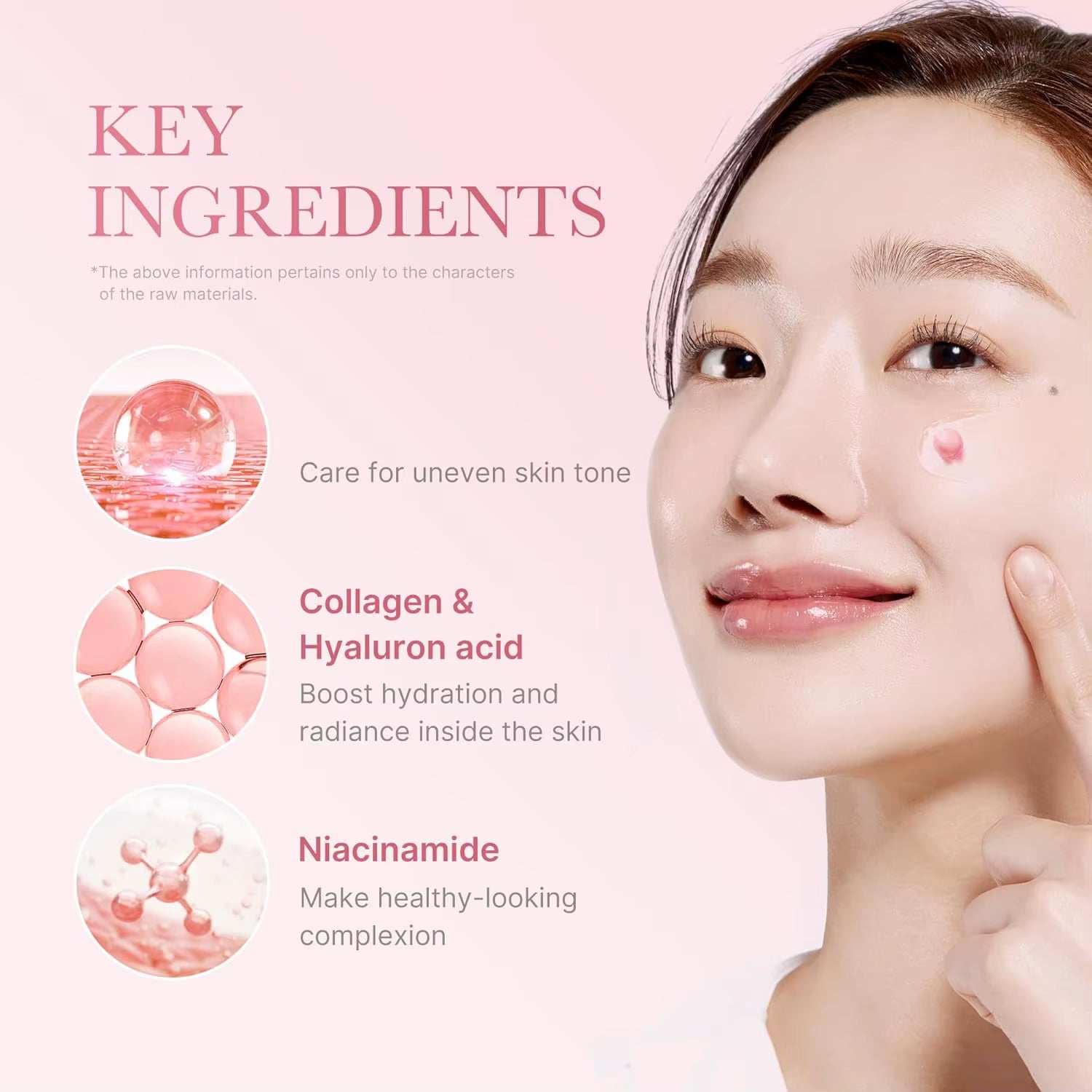 Face Moisturizer Lightweight Moisturizing Cream 5% Niacinamide for Uneven Skin Tone, Glow Hydration Collagen Capsule Cream