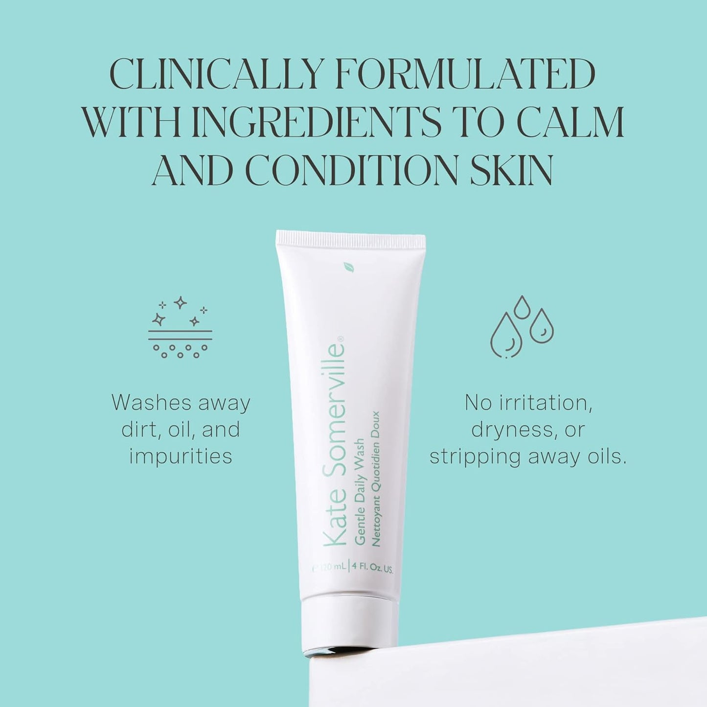 Gentle Daily Wash | Sulfate-Free Face Cleanser | Calms, Conditions & Hydrates Skin | 120 Ml | 4 Fl Oz