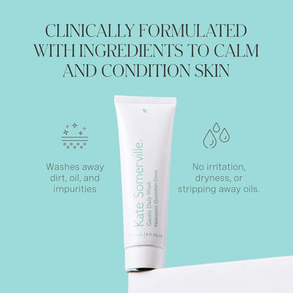 Gentle Daily Wash | Sulfate-Free Face Cleanser | Calms, Conditions & Hydrates Skin | 120 Ml | 4 Fl Oz