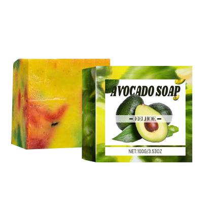 Avocado Jasmine Handmade Soap Deep Body Cleansing Nourishing Hydrated Skin Oil Control Brigthening Skin Tone Body Wash Soap Bar