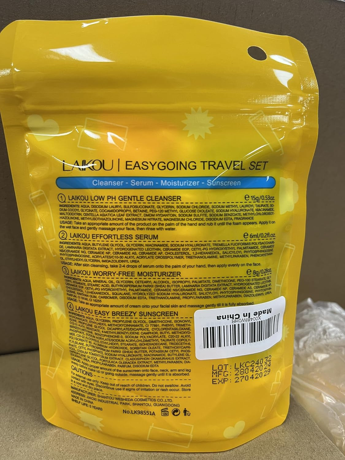 Ceramide Skincare Set丨Travel Friendly Face Routine Set for Women/Girls丨Beauty Christmas Gift Sets Skin Care Set Gifts for Women and Teenage Girls with Cleanser, Serum, Sunscreen, Cream 4Pcs