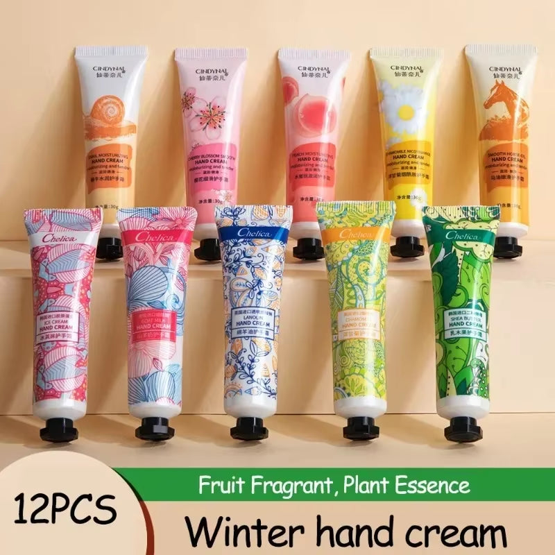 Plant Extract Hand Cream Winter Moisturizing Anti-Wrinkle anti Chap Repairing Hands Care Beauty Skincare Hand Lotion Sets Gifts