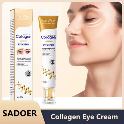 Collagen Eye Cream - Dark Circle Cream, Eye Bag Firming, Puffiness Reduction & Hydrating under Eye Care
