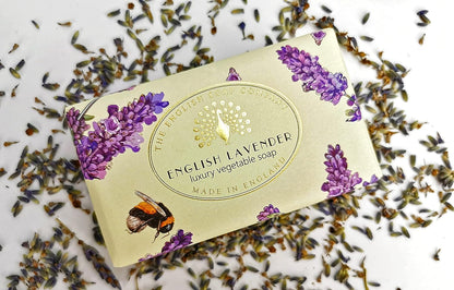 , Vintage Wrapped Shea Butter Soap, English Lavender, 200G