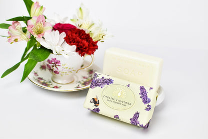 , Vintage Wrapped Shea Butter Soap, English Lavender, 200G