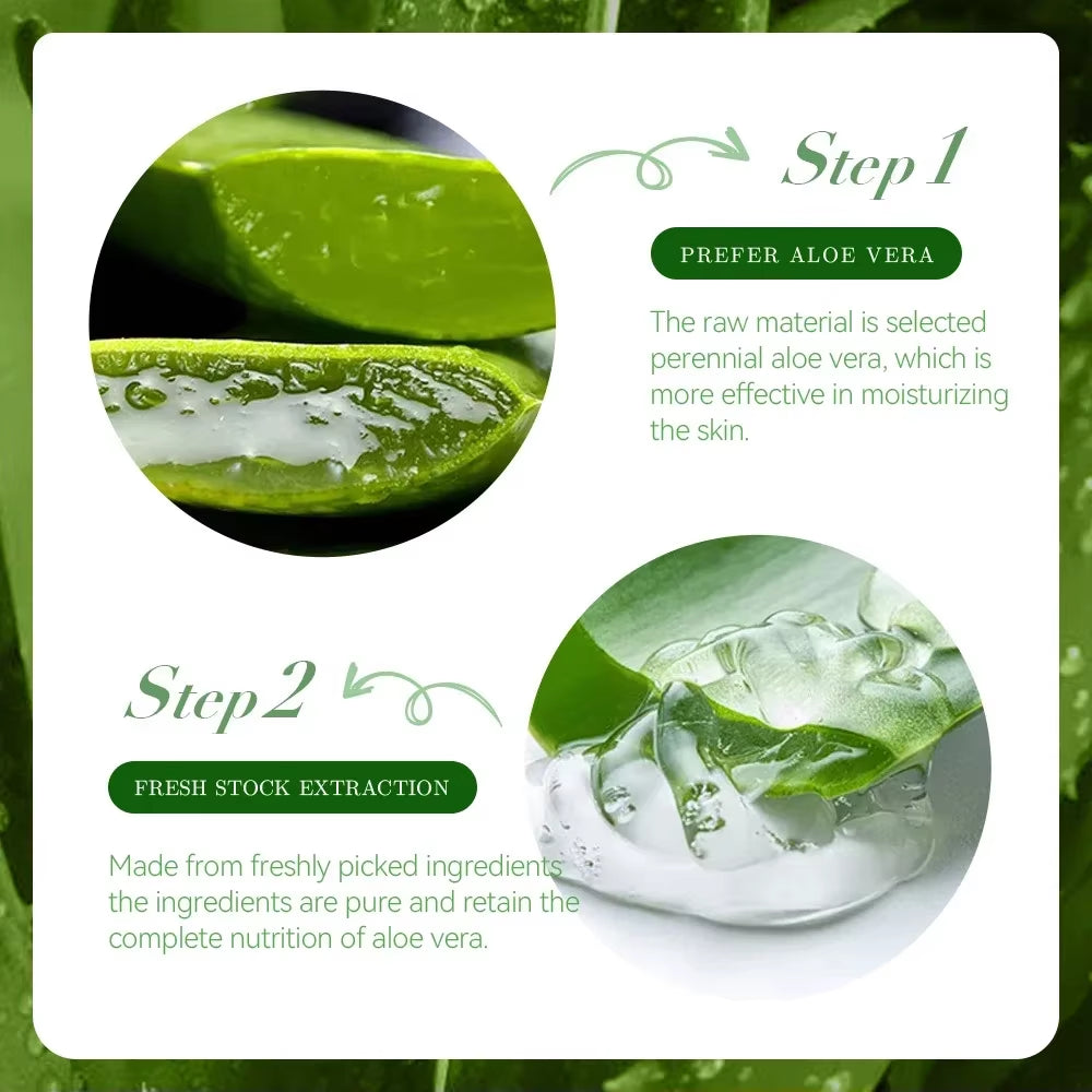 300G Moisturizing Aloe Vera Gel Cream Acne Treatment Face Cream Sun after Repair Sleeping Mask Face Care Skin Care