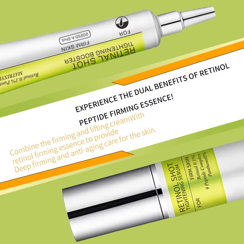 Korean Retinol Wrinkle Remover Cream Shot Tightening Firming Fine Line Enhancer Moisturizing Pore Shrinking Serum Face Skin Care