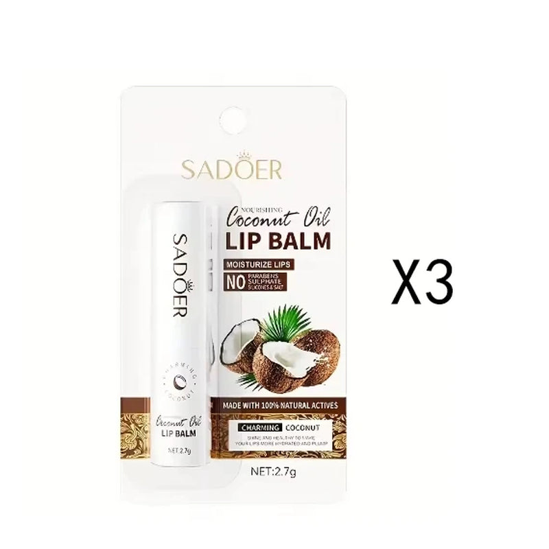 Coconut Lip Balm - Lasting Nourishment and Moisture for Men and Women - Daily Care Lip Balm