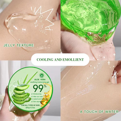 300G Moisturizing Aloe Vera Gel Cream Acne Treatment Face Cream Sun after Repair Sleeping Mask Face Care Skin Care