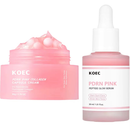Face Moisturizer Lightweight Moisturizing Cream 5% Niacinamide for Uneven Skin Tone, Glow Hydration Collagen Capsule Cream