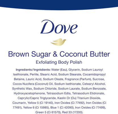 Exfoliating Body Polish for Silky Smooth Skin Brown Sugar & Coconut Butter Body Scrub Exfoliates & Restores Skin'S Natural Nutrients 298 G