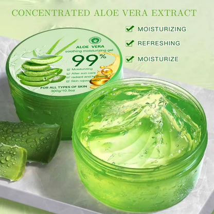 300G Moisturizing Aloe Vera Gel Cream Acne Treatment Face Cream Sun after Repair Sleeping Mask Face Care Skin Care