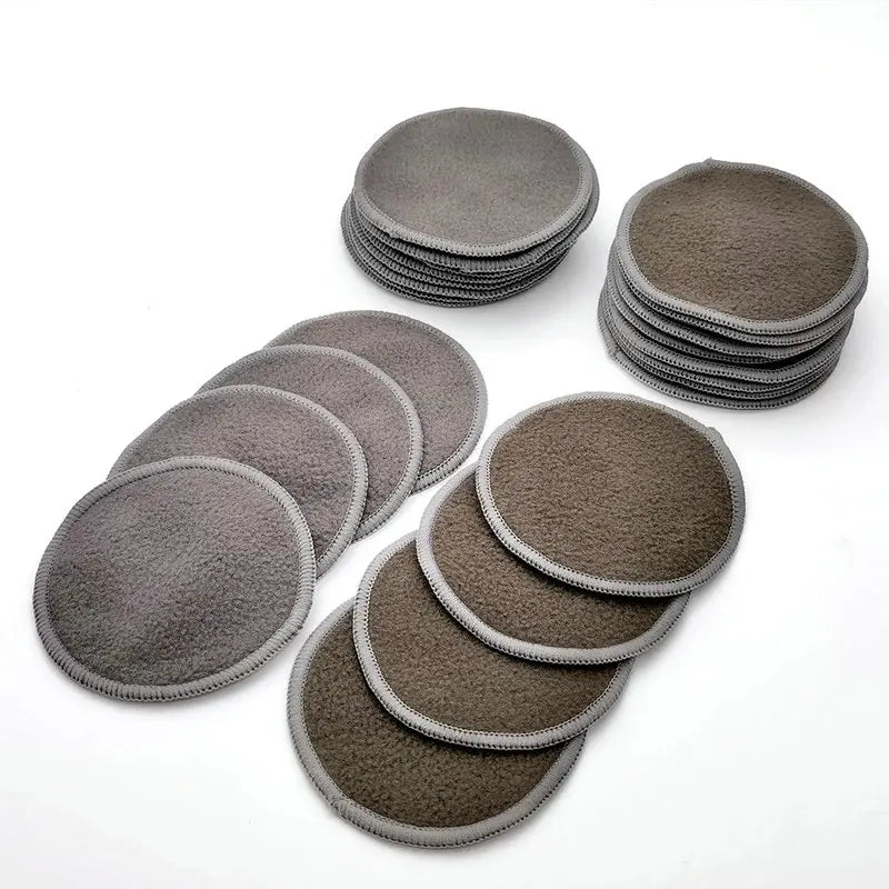 12PC Reusable Cotton Pads Makeup Remover Pads Washable round Bamboo Make up Pads Cloth Nursing Pads Skin Care Tool Skin Cleaning